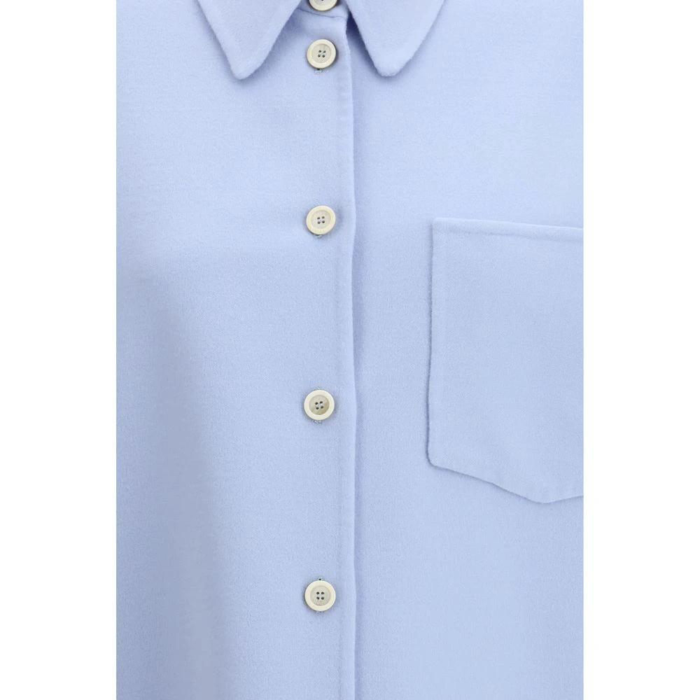 Chemise en laine polaire bleue Fabiana Filippi