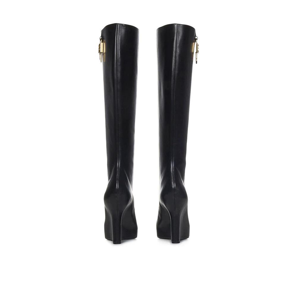 Givenchy Black Calfskin High Heel Boots by Givenchy