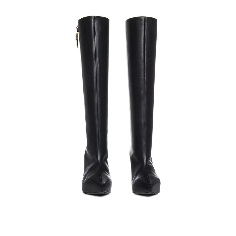 Givenchy Black Calfskin High Heel Boots by Givenchy