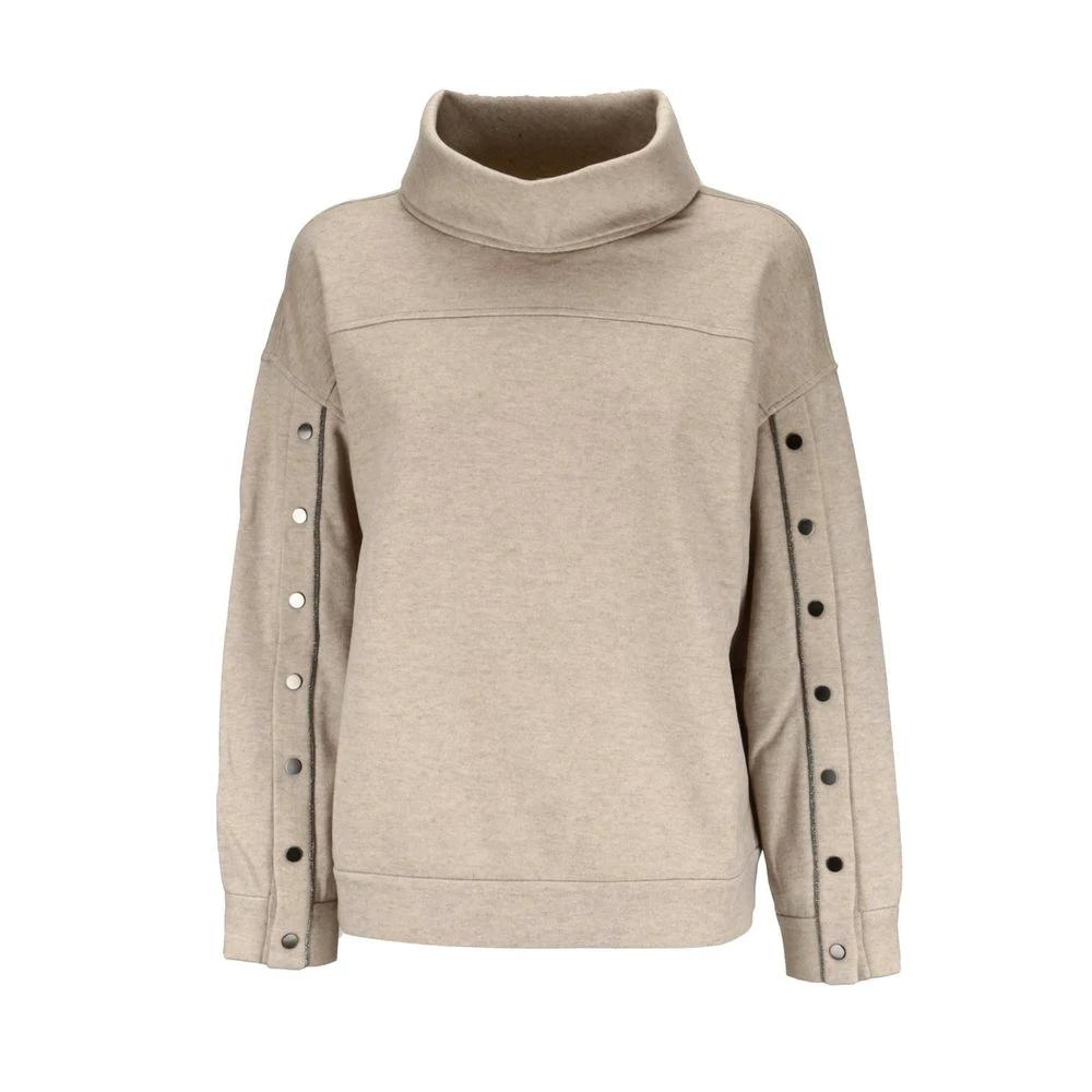 Brunello Cucinelli Beige Cashmere Sweatshirt by Brunello Cucinelli