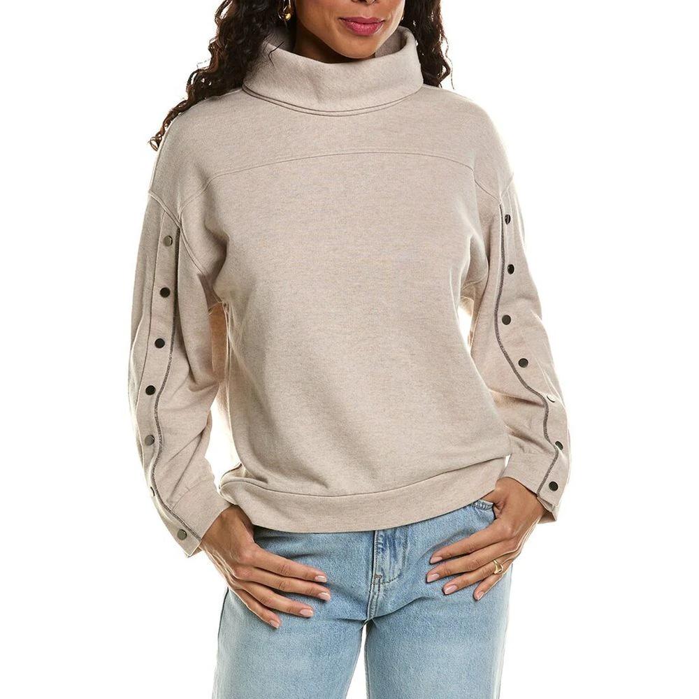 Brunello Cucinelli Beige Cashmere Sweatshirt by Brunello Cucinelli