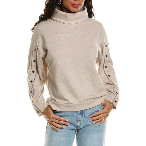 Brunello Cucinelli Beige Cashmere Sweatshirt by Brunello Cucinelli