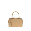 Prada Beige Calf Leather Bos Taurus Handbag by Prada