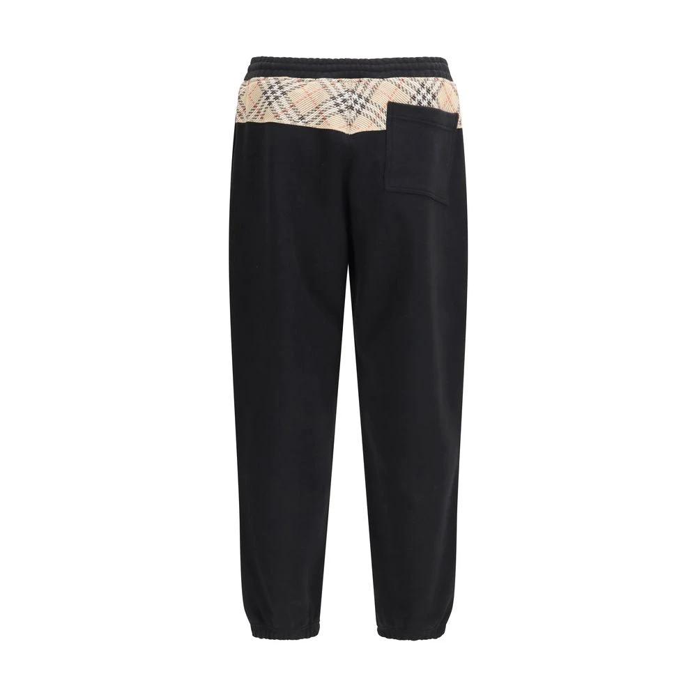 Pantalon de jogging Burberry en coton noir (pantalon de sport)