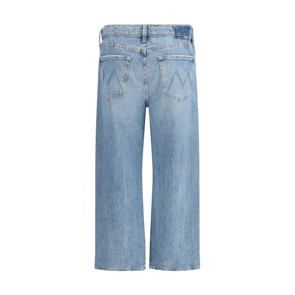 Jean court en coton bleu denim Mother