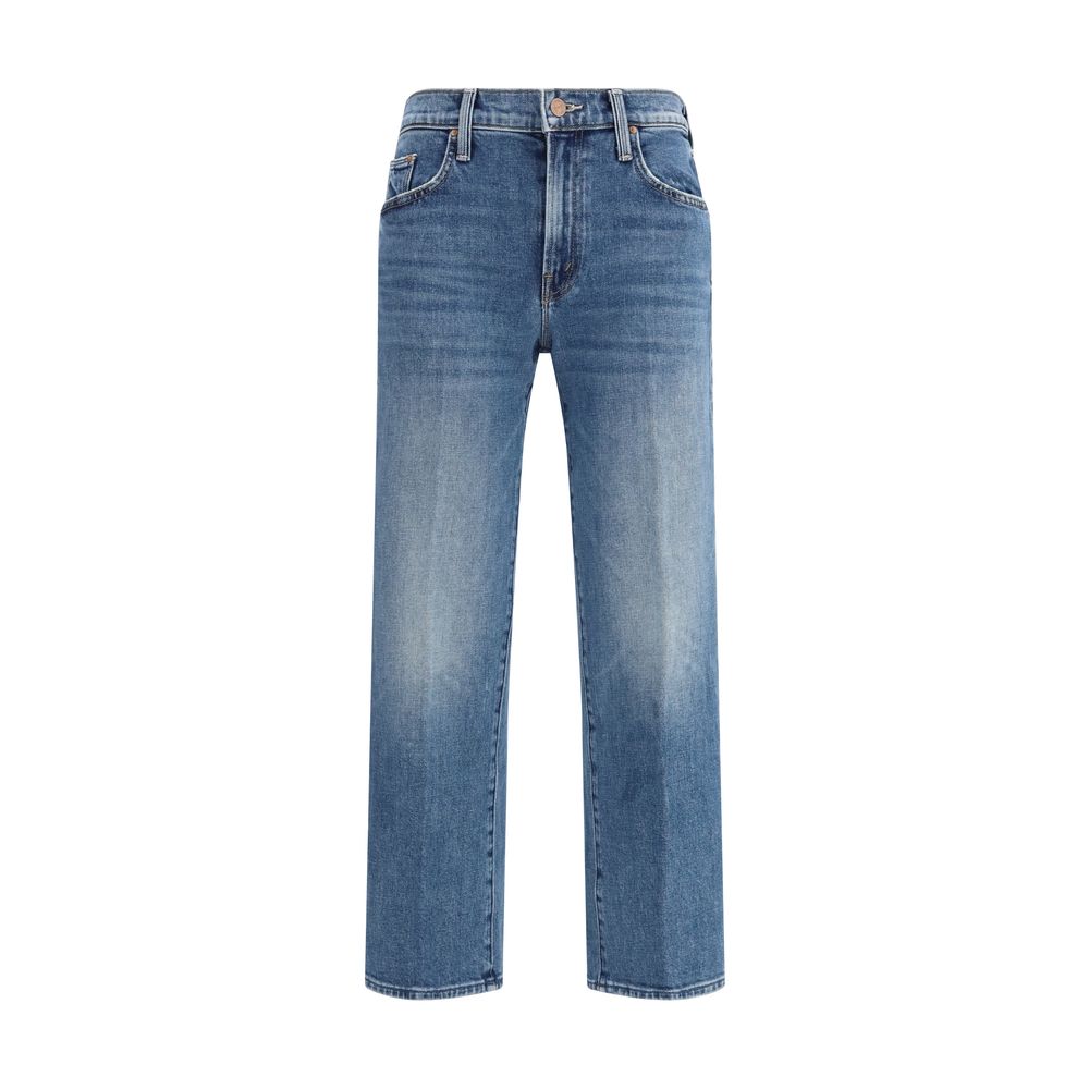 Jean Mother Denim bleu en coton coupe décontractée