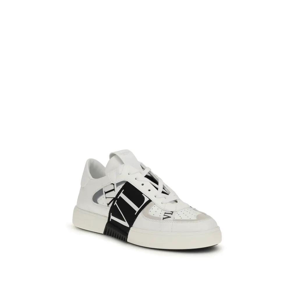Baskets basses Valentino Garavani Bos Taurus en cuir de veau blanc