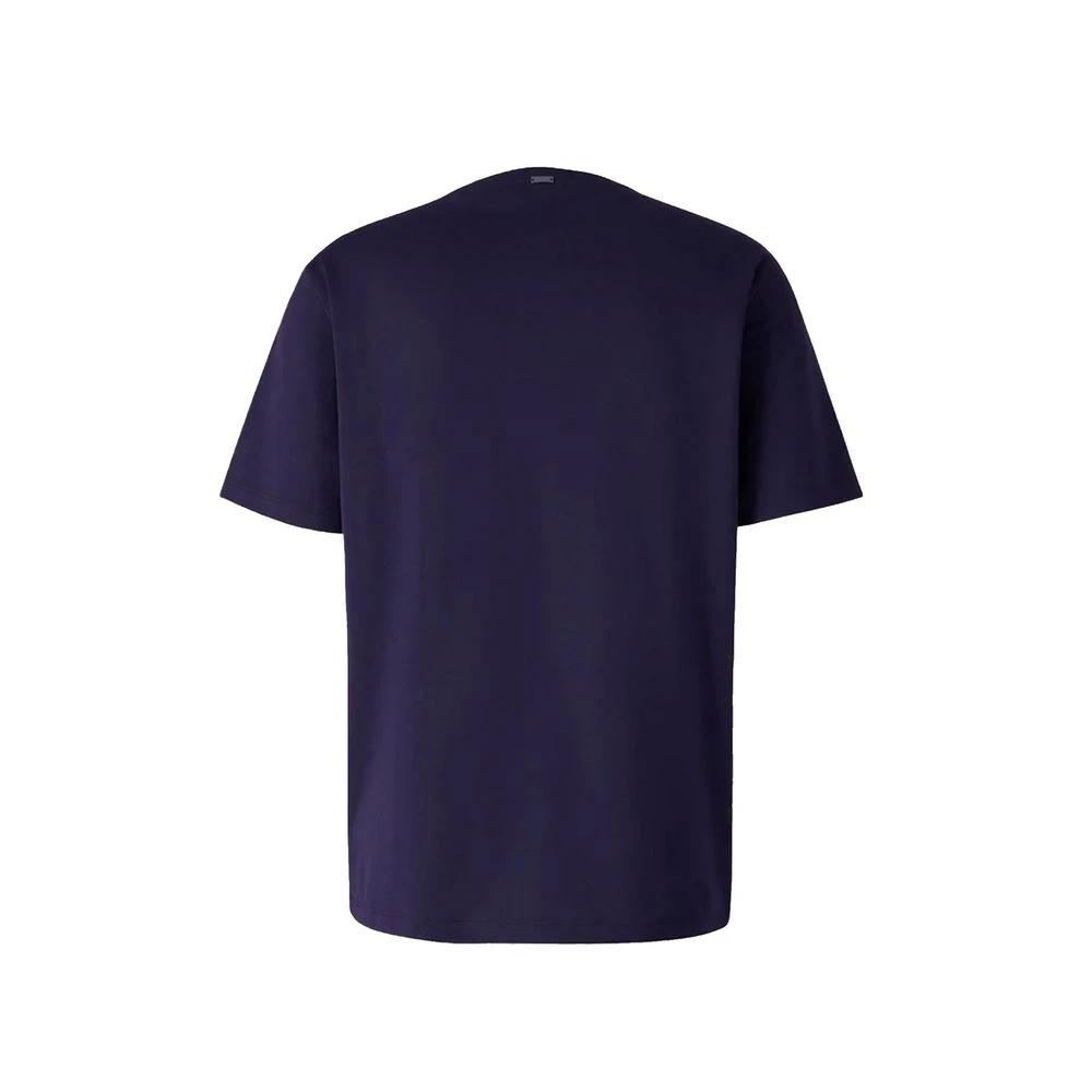 Herno Blue Cotton T-Shirt by Herno