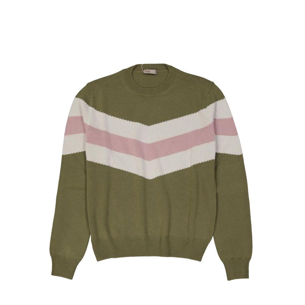Herno Bicolor Wool Sweatshirt by Herno