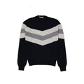 Herno Blue Wool Sweatshirt by Herno