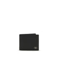 Valentino Garavani Black Calf Leather Bos Taurus Wallet by Valentino Garavani