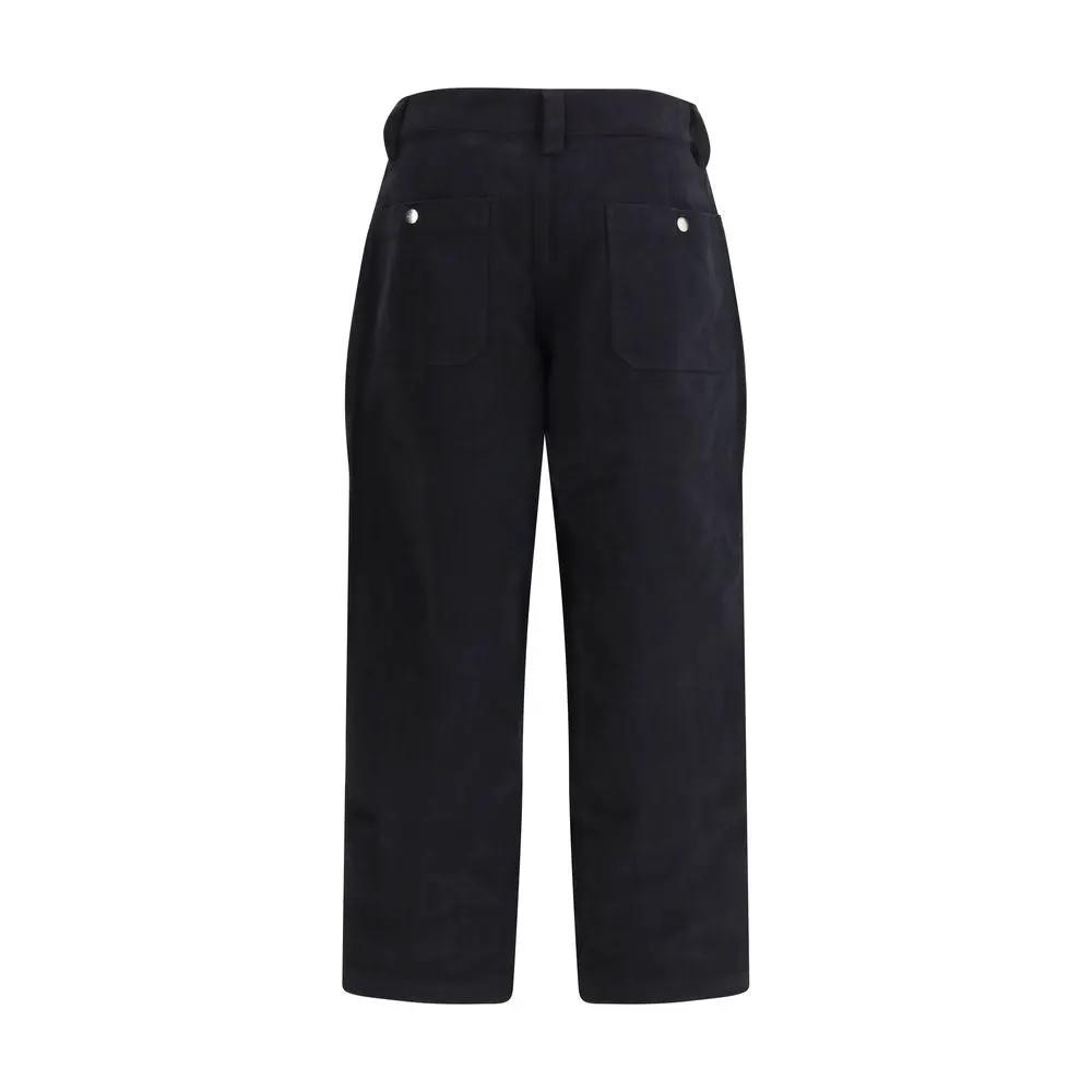 Pantalon décontracté en coton noir Marant Étoile