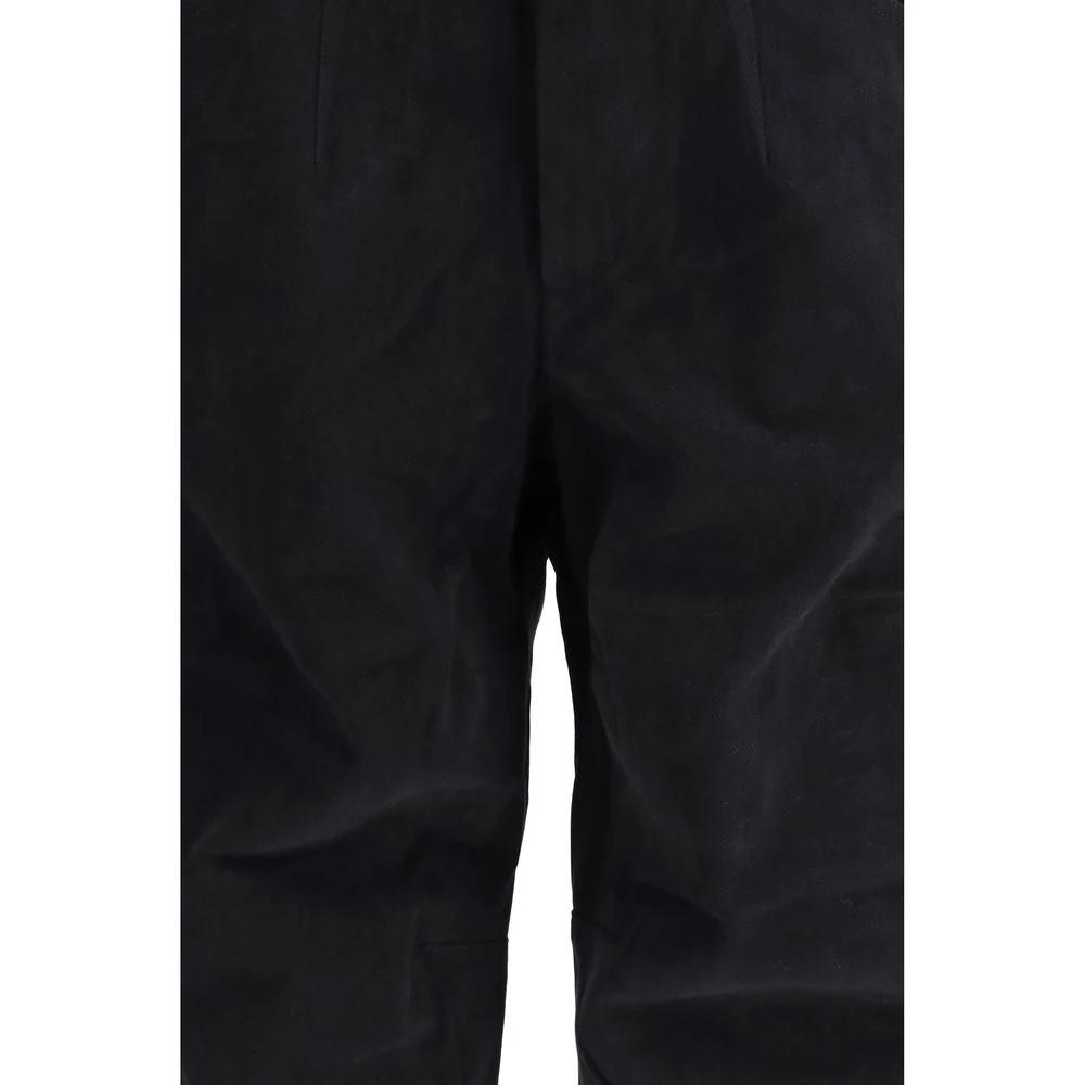 Pantalon décontracté en coton noir Marant Étoile
