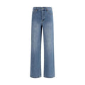Self-Portrait Blue Cotton Straight-Leg Jeans by Self-Portrait