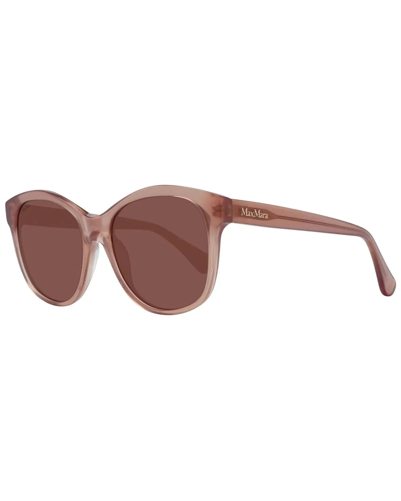 Lunettes de soleil en plastique marron Max Mara