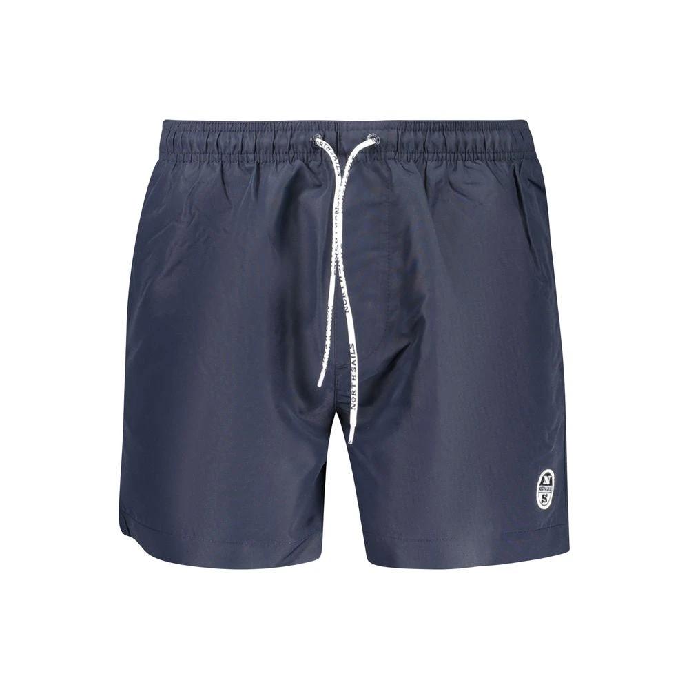 North Sails Blu Polyester Men Swim Boxer