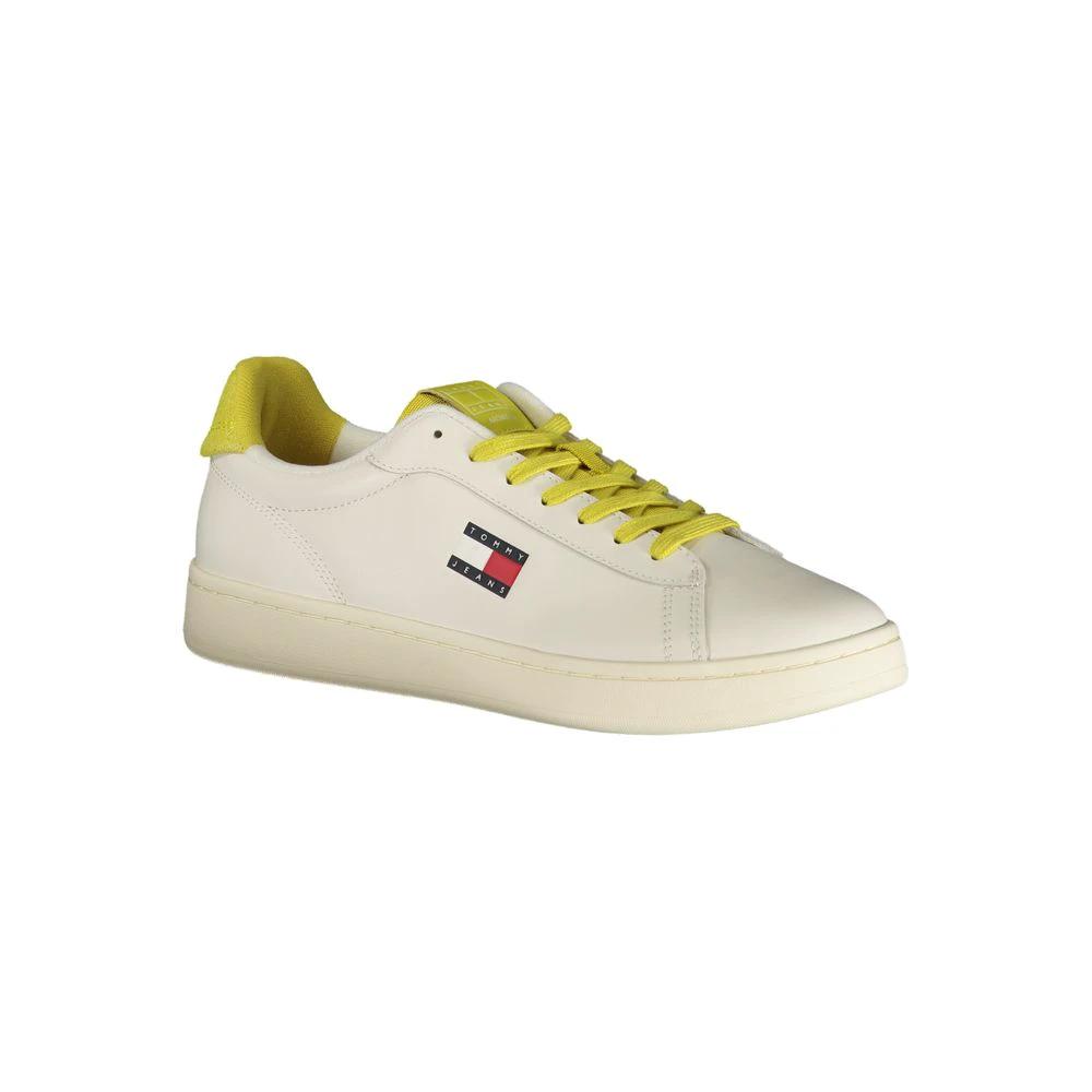 Tommy Hilfiger Bianco Polyurethane Men Sneaker Tommy Hilfiger