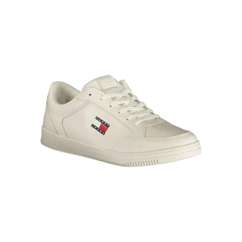 Tommy Hilfiger White Polyurethane Men Sneaker Tommy Hilfiger