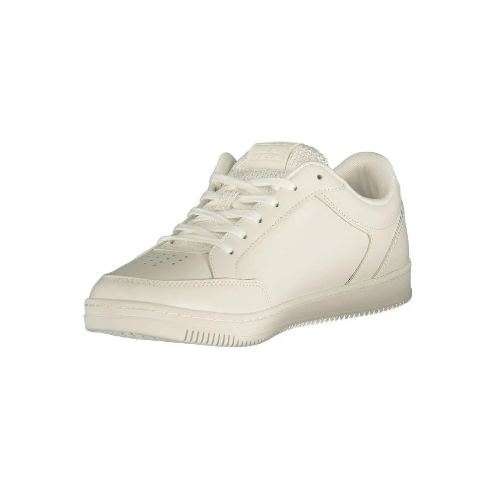 Tommy Hilfiger White Polyurethane Men Sneaker Tommy Hilfiger