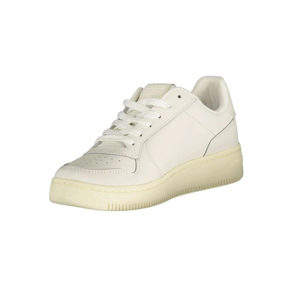 Tommy Hilfiger Bianco Polyurethane Women Sneaker Tommy Hilfiger