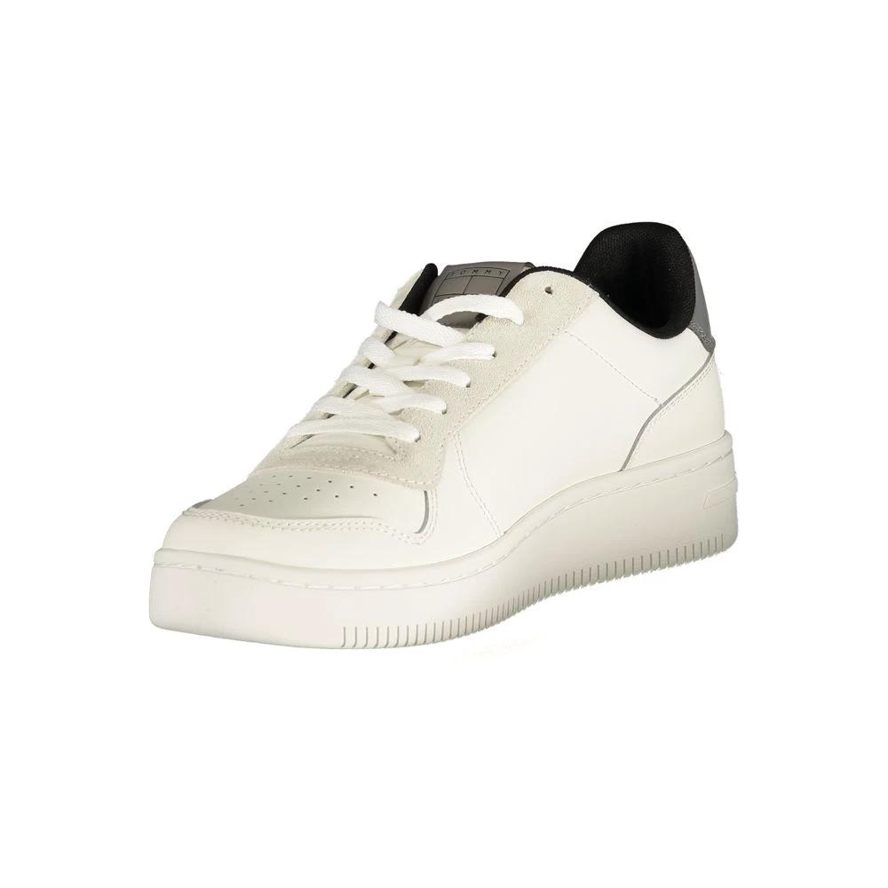 Tommy Hilfiger White Polyurethane Men Sneaker Tommy Hilfiger
