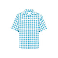 Prada Blue Cotton Pattern Shirt by Prada