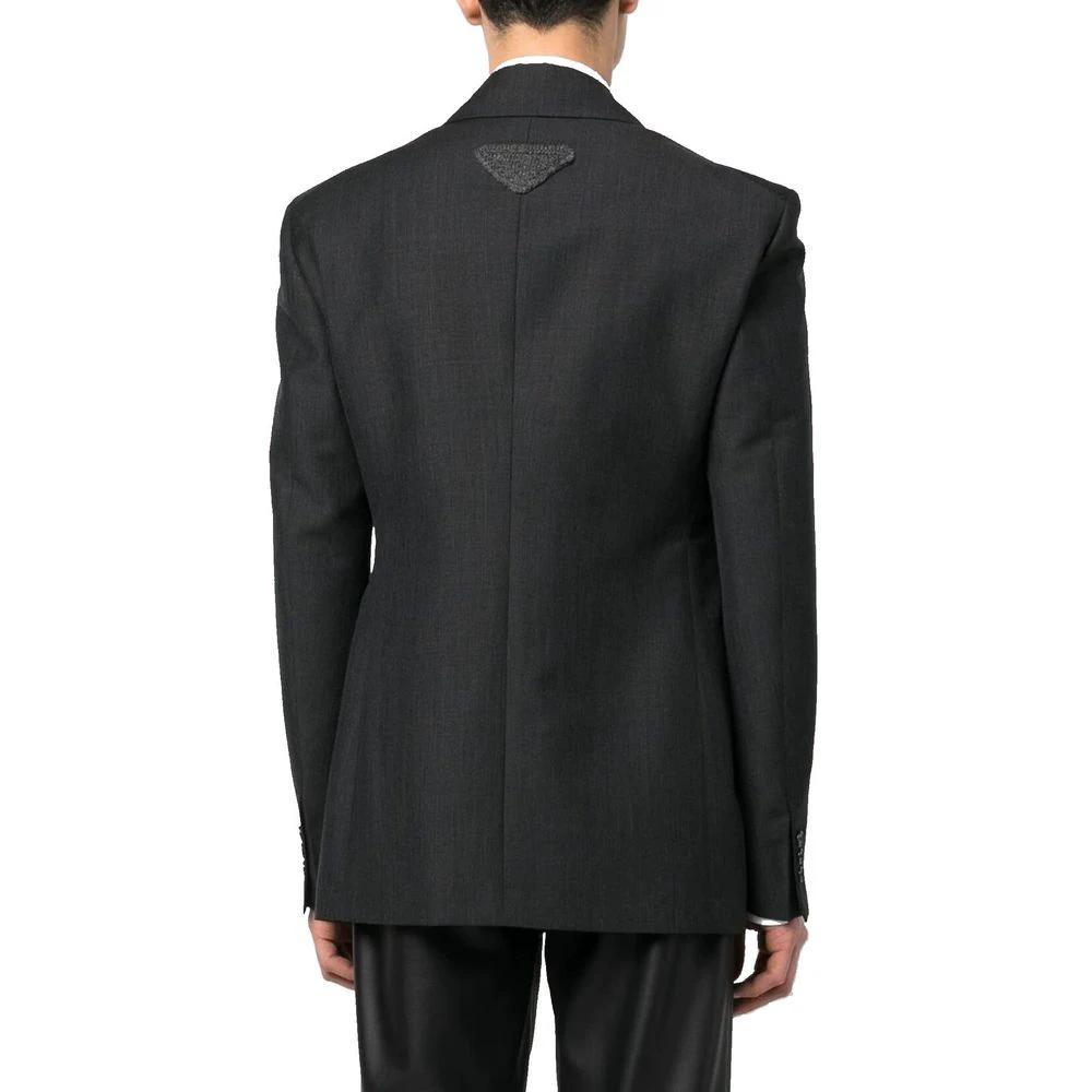 Prada Gray Wool Blazer by Prada