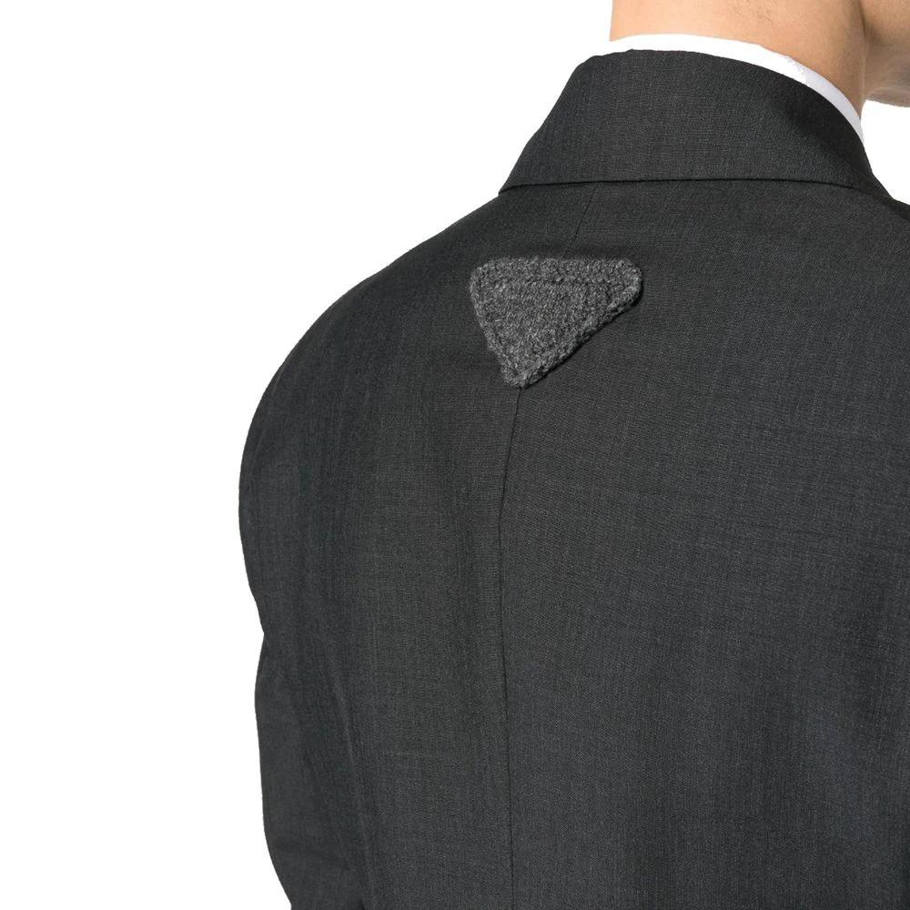 Prada Gray Wool Blazer by Prada
