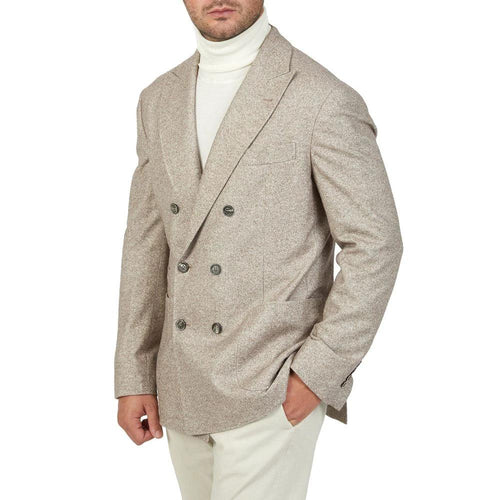 Brunello Cucinelli Beige Cashmere Coat by Brunello Cucinelli