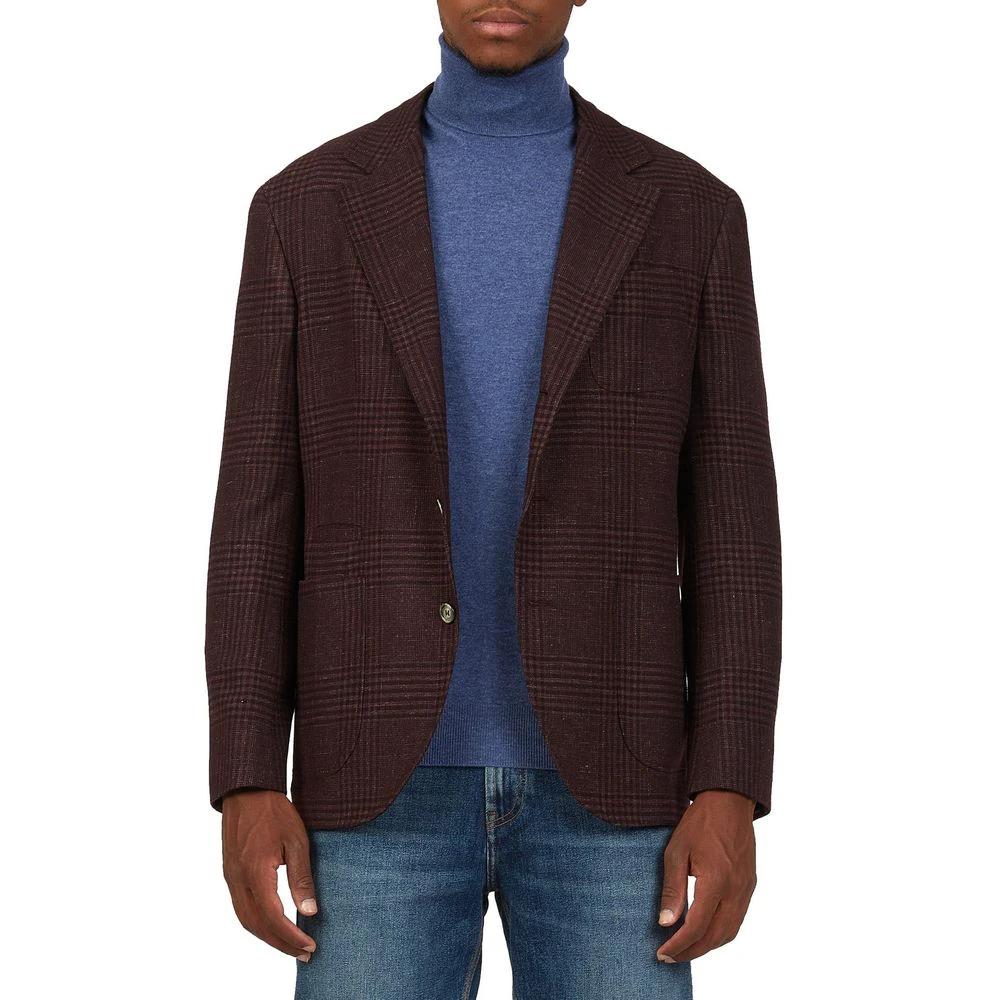 Brunello Cucinelli Multicolor Wool Coat by Brunello Cucinelli