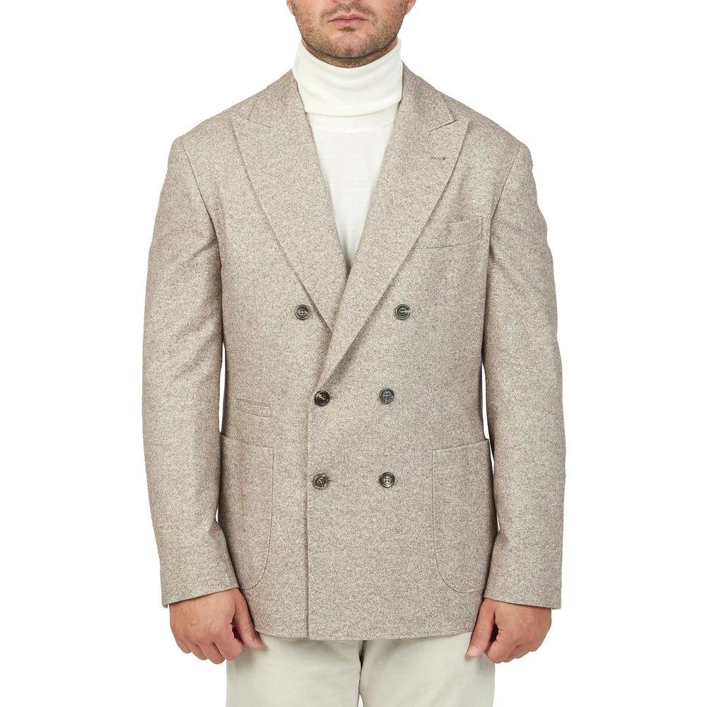Brunello Cucinelli Beige Cashmere Coat by Brunello Cucinelli