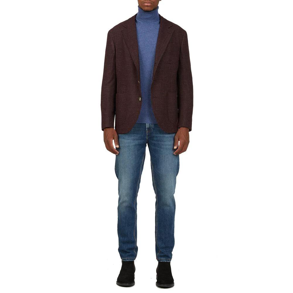 Brunello Cucinelli Multicolor Wool Coat by Brunello Cucinelli