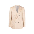 Brunello Cucinelli Beige Wool Coat by Brunello Cucinelli