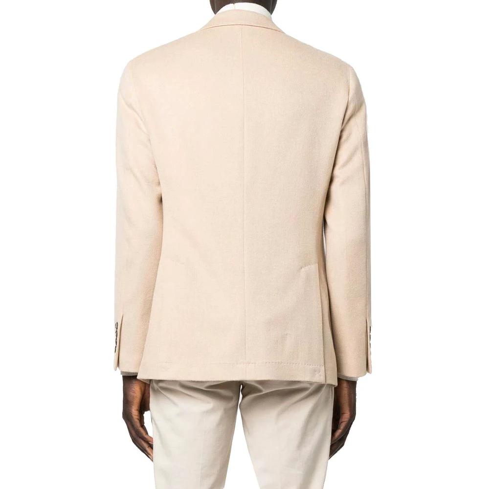 Brunello Cucinelli Beige Wool Coat by Brunello Cucinelli