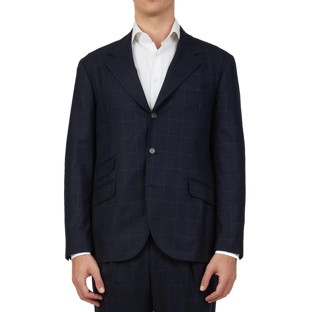 Brunello Cucinelli Blue Wool Two-Piece Suit by Brunello Cucinelli