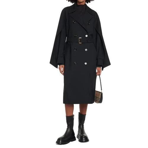 Manteau Burberry en polyester noir