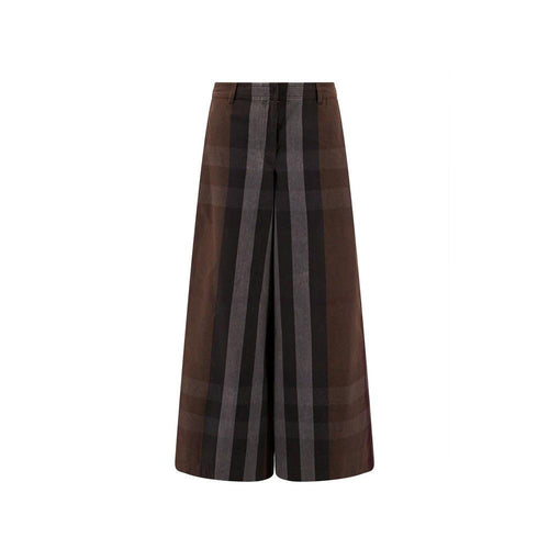 Burberry Brown Cotton Casual Pants by Burberry