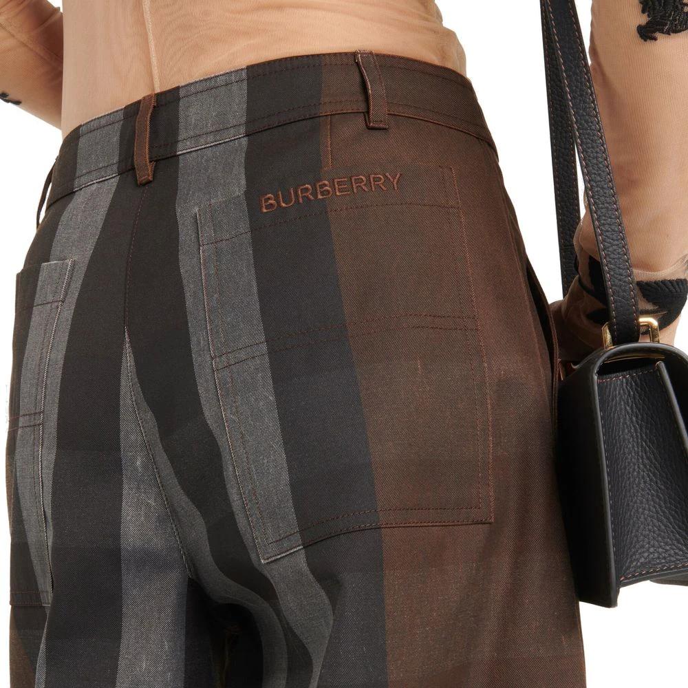 Burberry Brown Cotton Casual Pants by Burberry