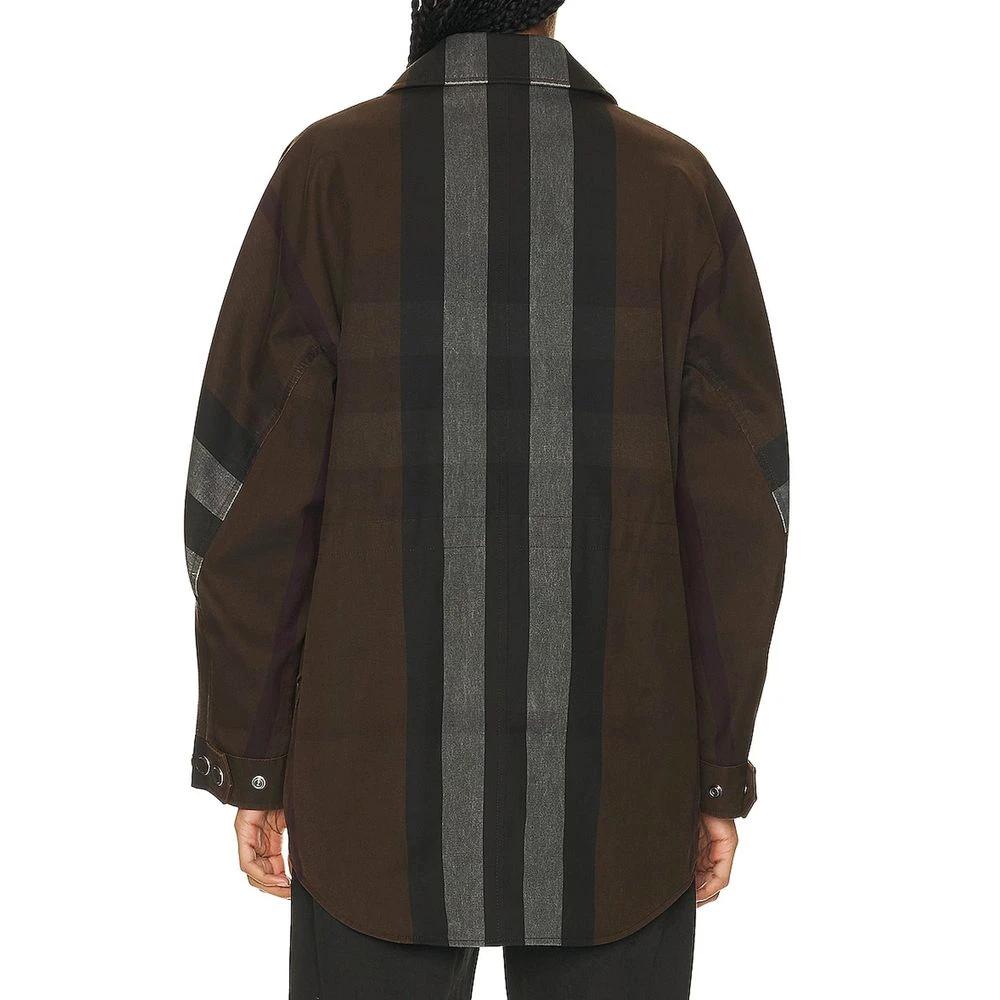 Burberry Brown Cotton Parka by Burberry