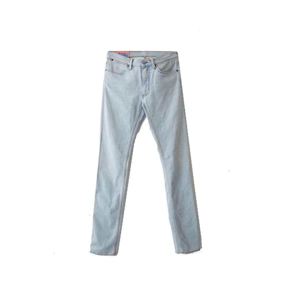 Acne Studios Blue Cotton Skinny Jeans by Acne Studios