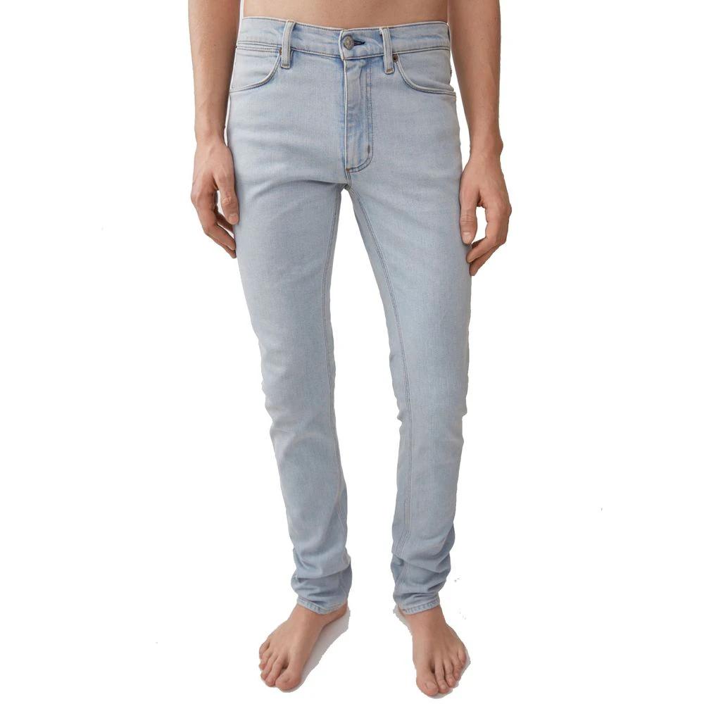 Acne Studios Blue Cotton Skinny Jeans by Acne Studios