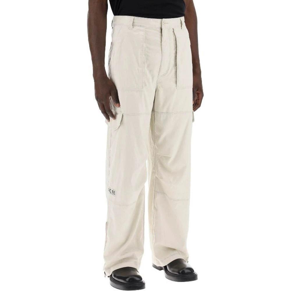 Acne Studios Beige Polyester Cargo Pants by Acne Studios