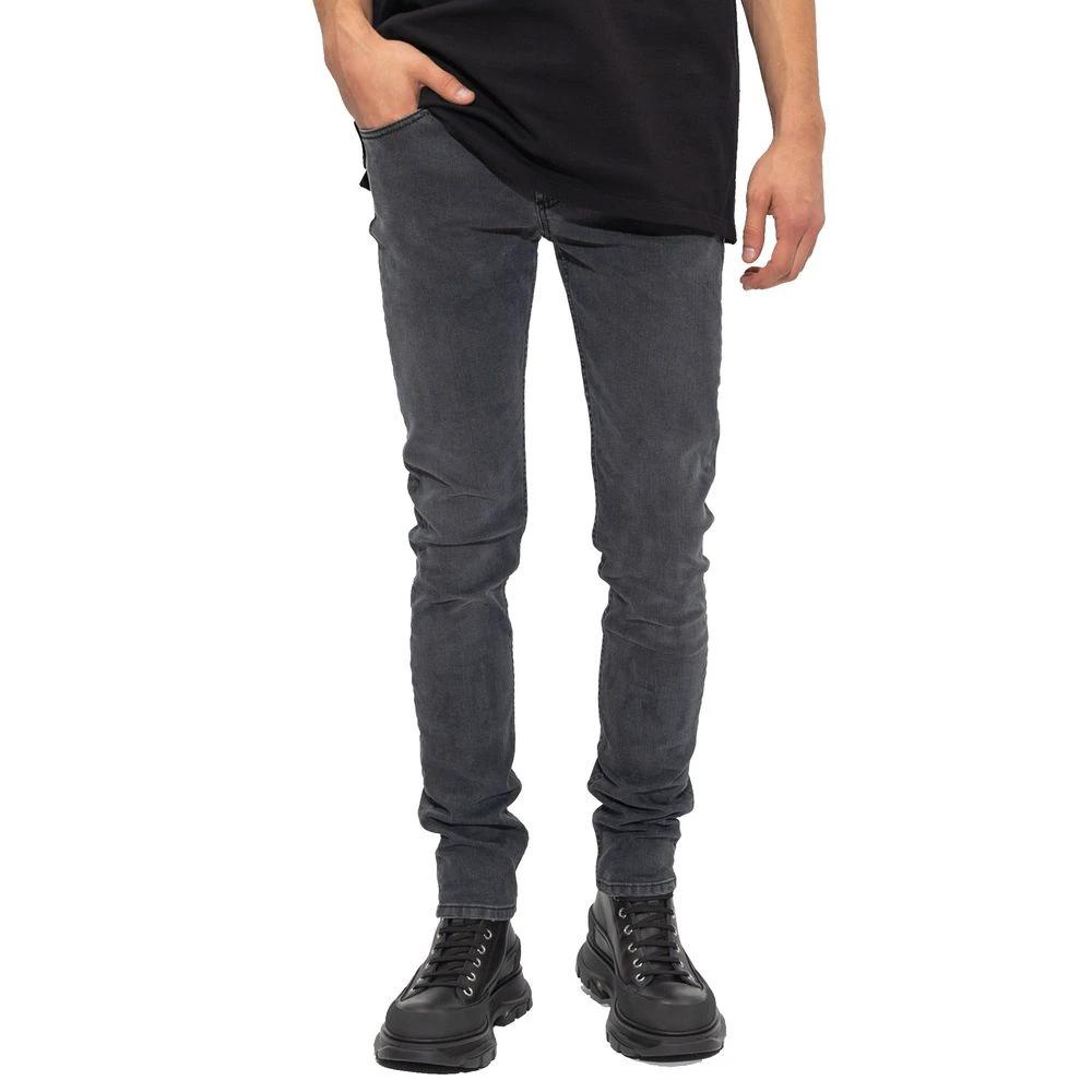 Alexander McQueen Black Cotton Skinny Jeans by Alexander McQueen