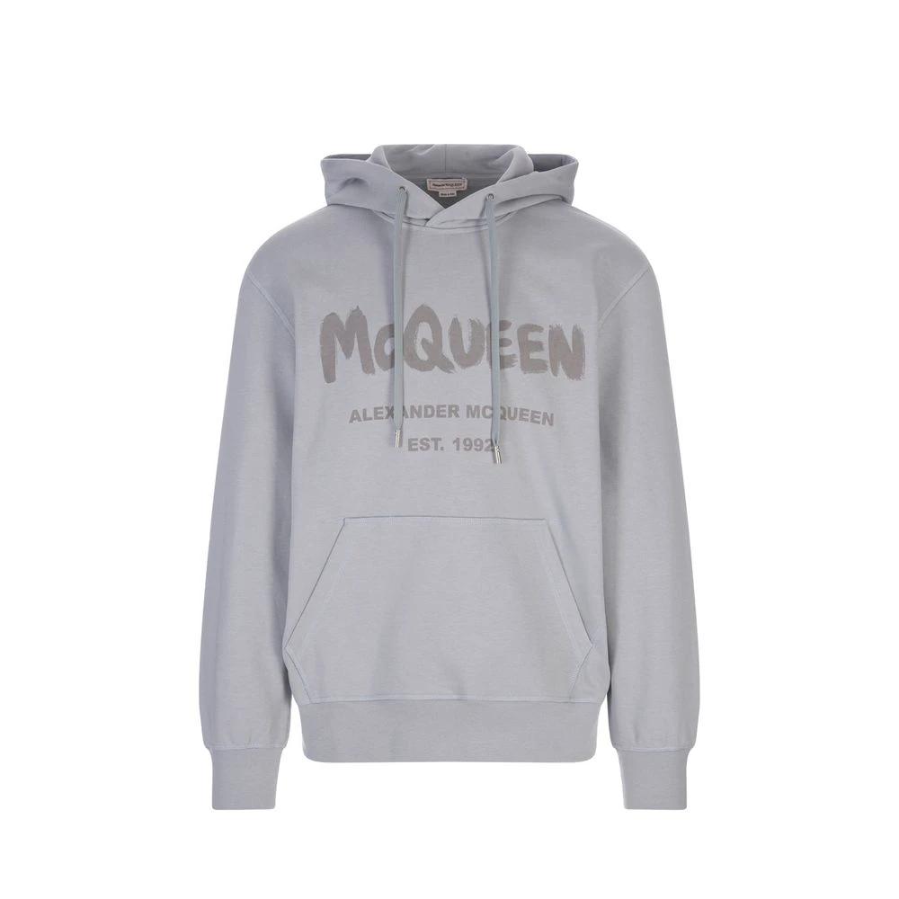 Alexander McQueen Gray Cotton Sweatshirt by Alexander McQueen