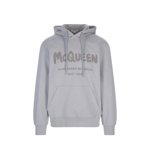 Alexander McQueen Gray Cotton Sweatshirt by Alexander McQueen