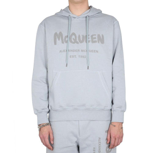 Alexander McQueen Gray Cotton Sweatshirt by Alexander McQueen