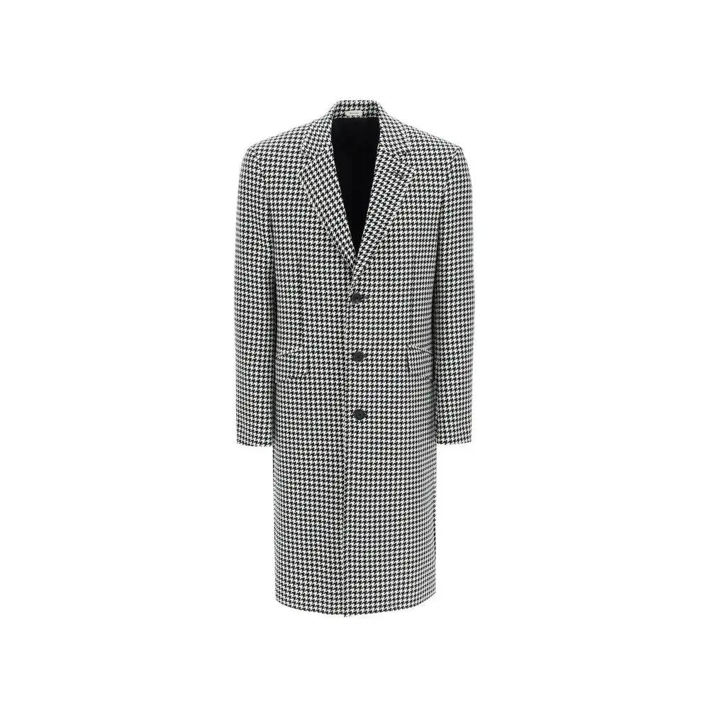 Manteau en laine noire Alexander McQueen