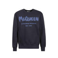Alexander McQueen Blue Cotton Sweatshirt by Alexander McQueen