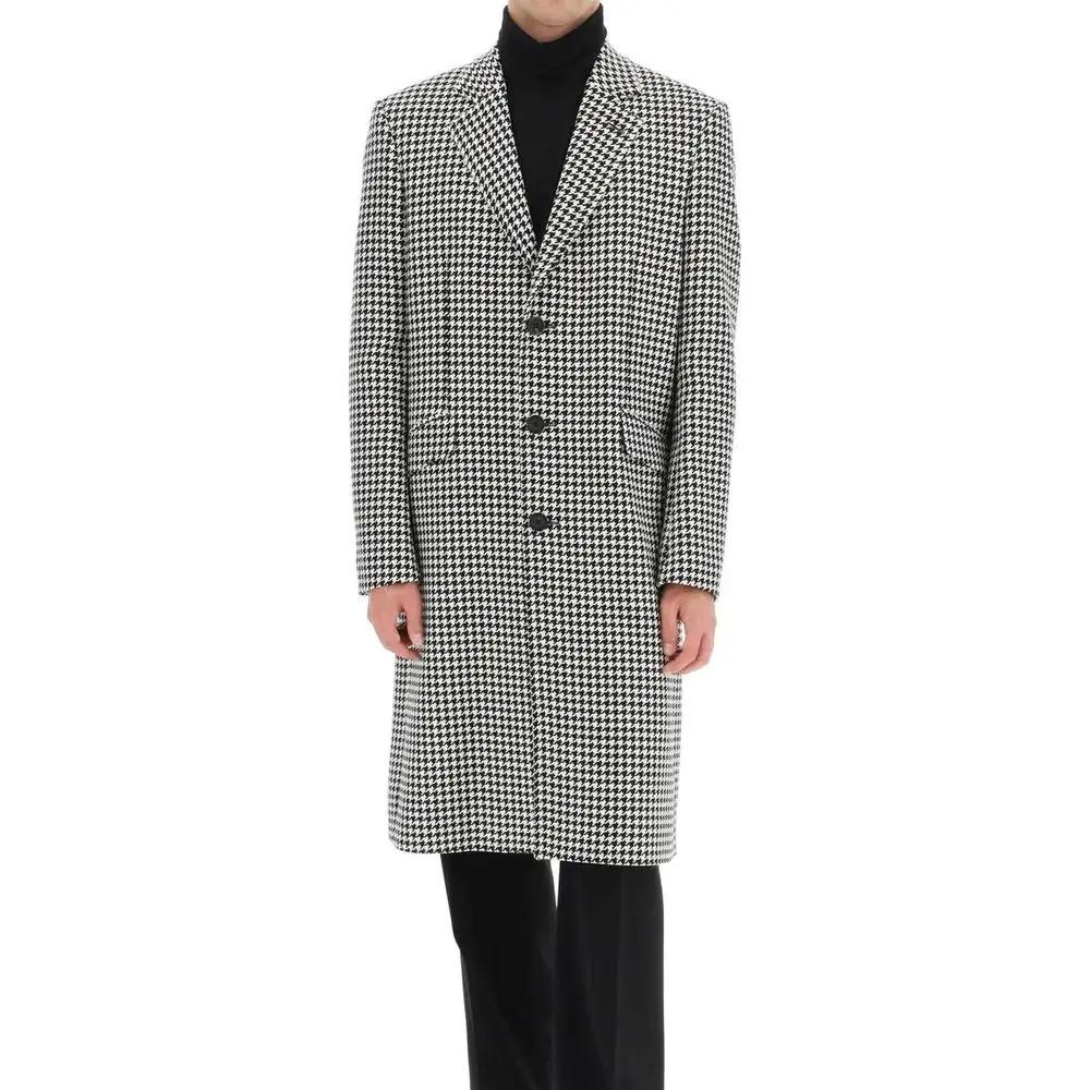 Manteau en laine noire Alexander McQueen