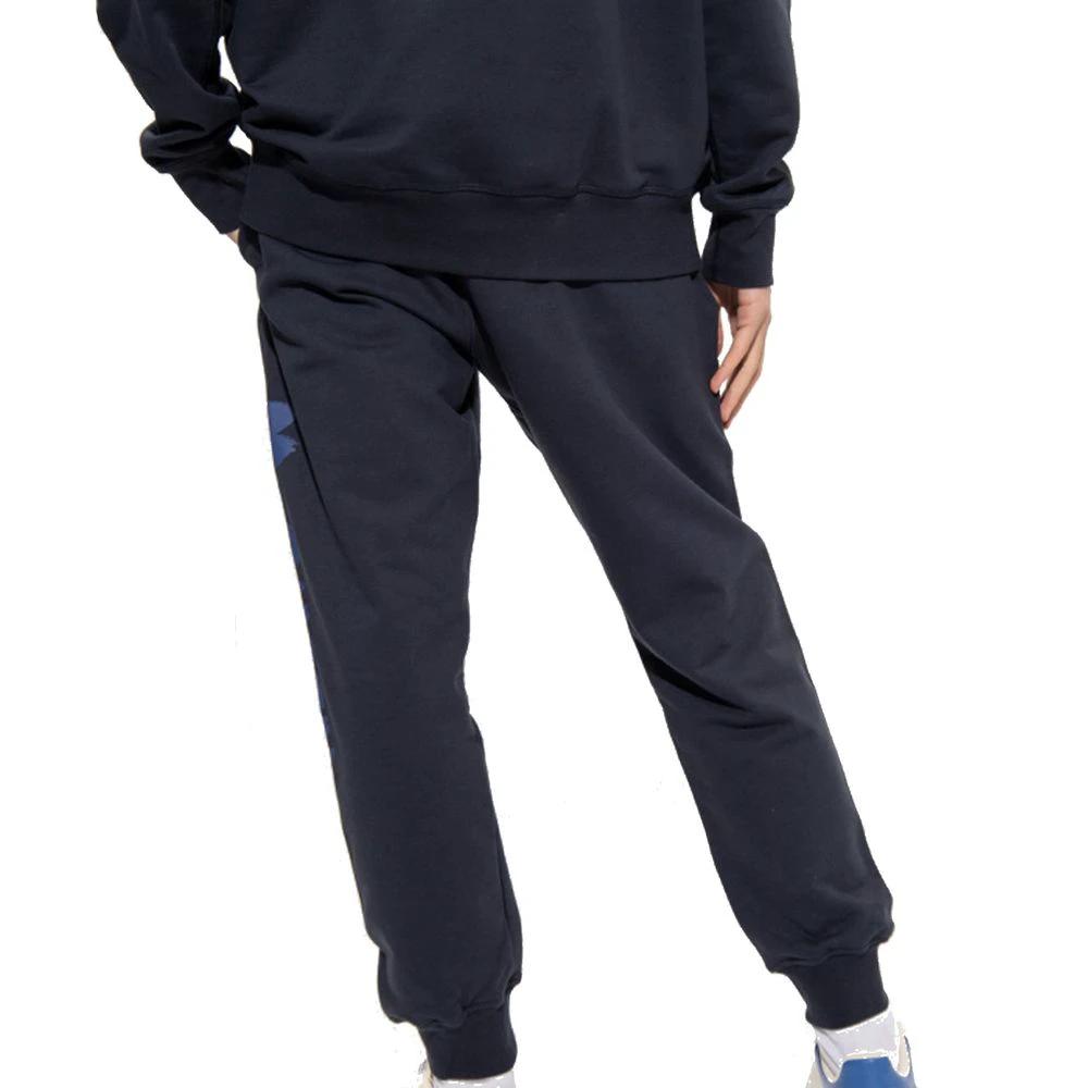 Alexander McQueen Blue Cotton Joggers (Workout Pants) by Alexander McQueen
